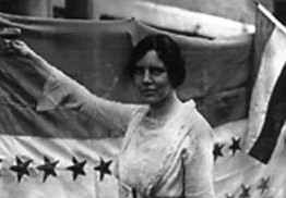 Alice Paul celebrates ratification of the 19th Amendment