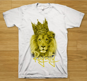 White Royalty Crew Neck T Shirt