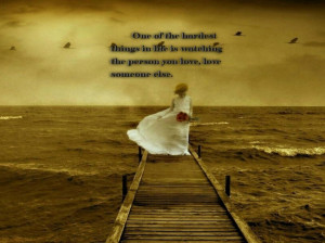 ... In Life: Quote About Sad Love And Picture Of The Girl Wear White Dress