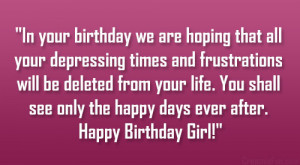 Happy Birthday Pretty Lady Quotes Happy birthday pretty girl