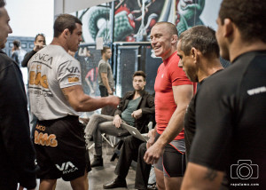 Vitor Belfort training with Georges St. Pierre (Pic)