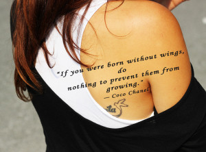 Coco Chanel Quotes Tattoo Genuardis Portal Picture