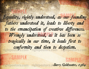 Barry Goldwater Liberty Poster