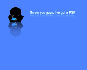 minimalistic south park ipod quotes silhouette psp advertisement eric ...