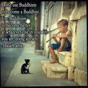 Dalai Lama quote use Buddhism to become better at whatever else in ...