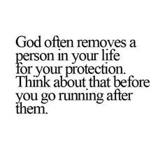 God often removes people from your life