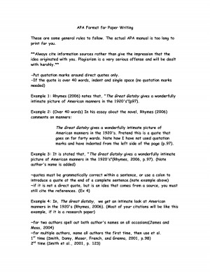 APA Format for Paper Writing by y3T1XmW6