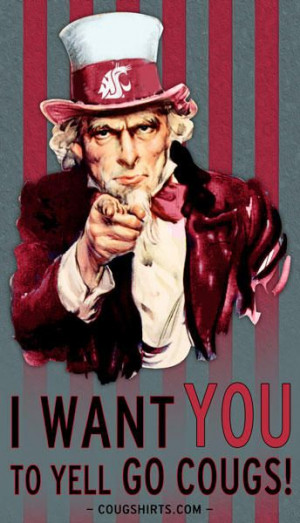 want YOU to yell Go Cougs!! #WSU #GoCougs #Wazzu