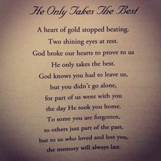 Rest In Peace Dad Poems He only takes the best rest in
