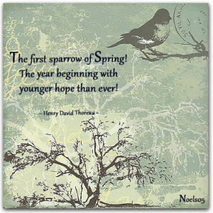 The first sparrow of spring quotes