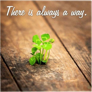 There is always a way. Inspiration Quote