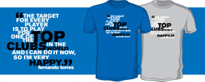 New Fernando Torres Quote T-Shirt – Perfect for Chelsea, Everton and ...