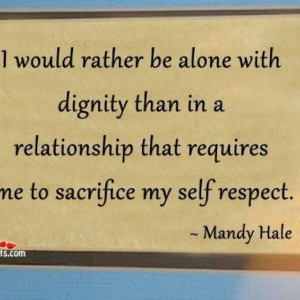 Mandy Hale quote #dignity