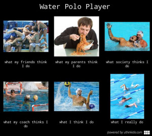 Water polo player - What people think I do, What I really do