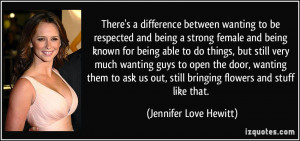 There's a difference between wanting to be respected and being a ...