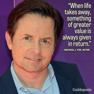 Share this inspiring quote from Michael J. Fox!