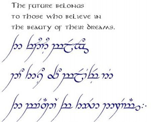 phrases in elvish from lord of the rings | The Hobbit, The Lord of the ...