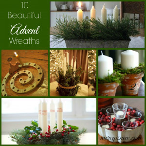 of advent wreaths and hang lights on our homes and Christmas trees