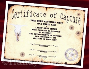 Western wedding favors