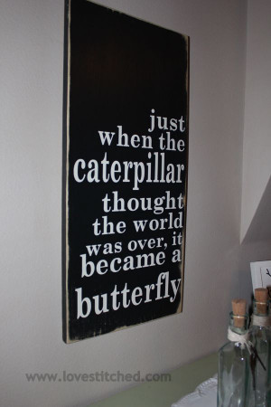 caterpillar into a butterfly quote