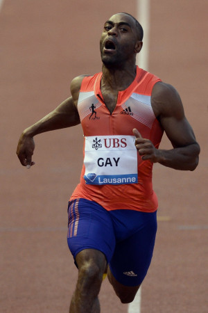 Tyson Gay continued his world-best form by winning the 100 meters in 9 ...