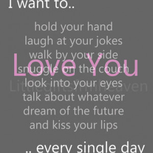 want to canvas- love quote, hold your hand quote, kiss your lips quote ...