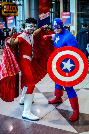 Captain America.and The Falcon Cosplay.Comics Cosplay, Captain America ...