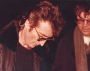 December 8, 1980: John Lennon is pictured with Mark Chapman outside ...