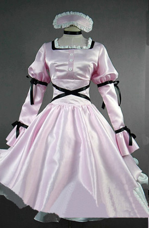 mirai nikki uryuu minene pink long cosplay lolita dress [tql120312030 ...