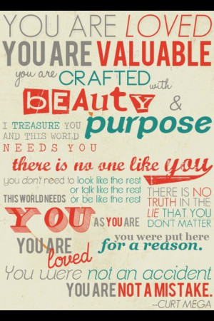 You are valuable
