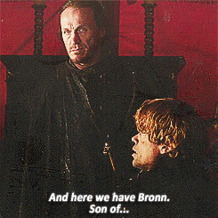 ... thrones brotp got my gifs [1] Tyrion Lannister Bronn bronn is my king