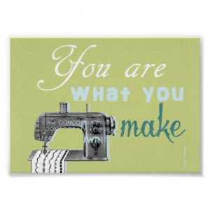 Sewing quote poster