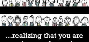 Happiness is, realizing that you are unique and amazing and lovely.