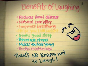 Benefits of laughing…