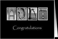 Aunt - Congratulations - Alphabet Art card - Product #896999