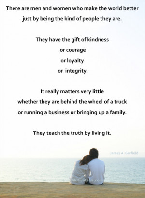 An inspiritional picture of man and woman at the beach with the quote ...