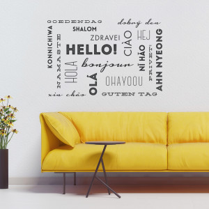 Just Saying Hello Quotes Hello wall words wall quote