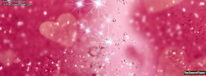 Pink Glitter Hearts FB Covers