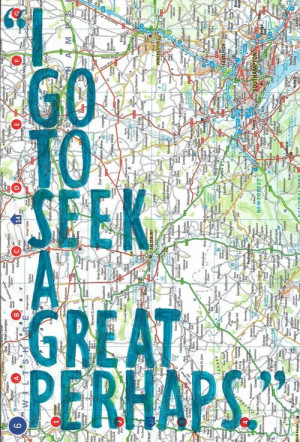 John Green quote seek a great perhaps