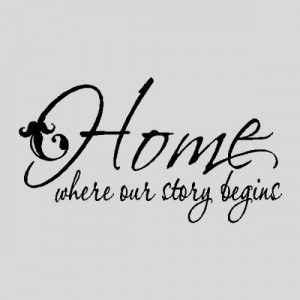 Home Where Our Story...Wall Quotes Words Sayings Removable Wall ...