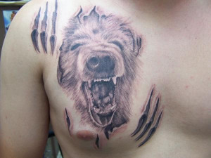 ... bear tattoo free bear tribal tattoo cute bear tattoo on chest