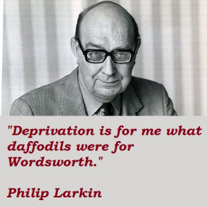 Philip Larkin says LIVE! (Happy New Year!)