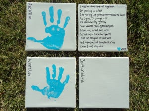 Mother's Day Handprints Canvas