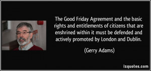 The Good Friday Agreement and the basic rights and entitlements of ...