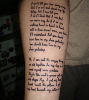 That's a pic right after it was done. I've had it for almost a year ...