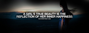 ... True Beauty Is The Reflection Of Her Inner Happiness - Beauty Quote