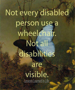 Quote on being disabled.