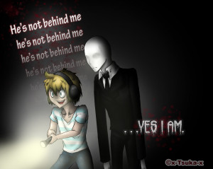 PewDiePie and Slender man by x-Tsuka-x