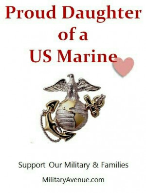 Proud daughter of a marine