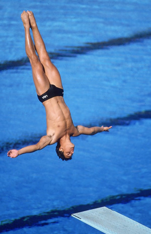 and springboard diving gold medals, doing so at the 1984 Olympics ...